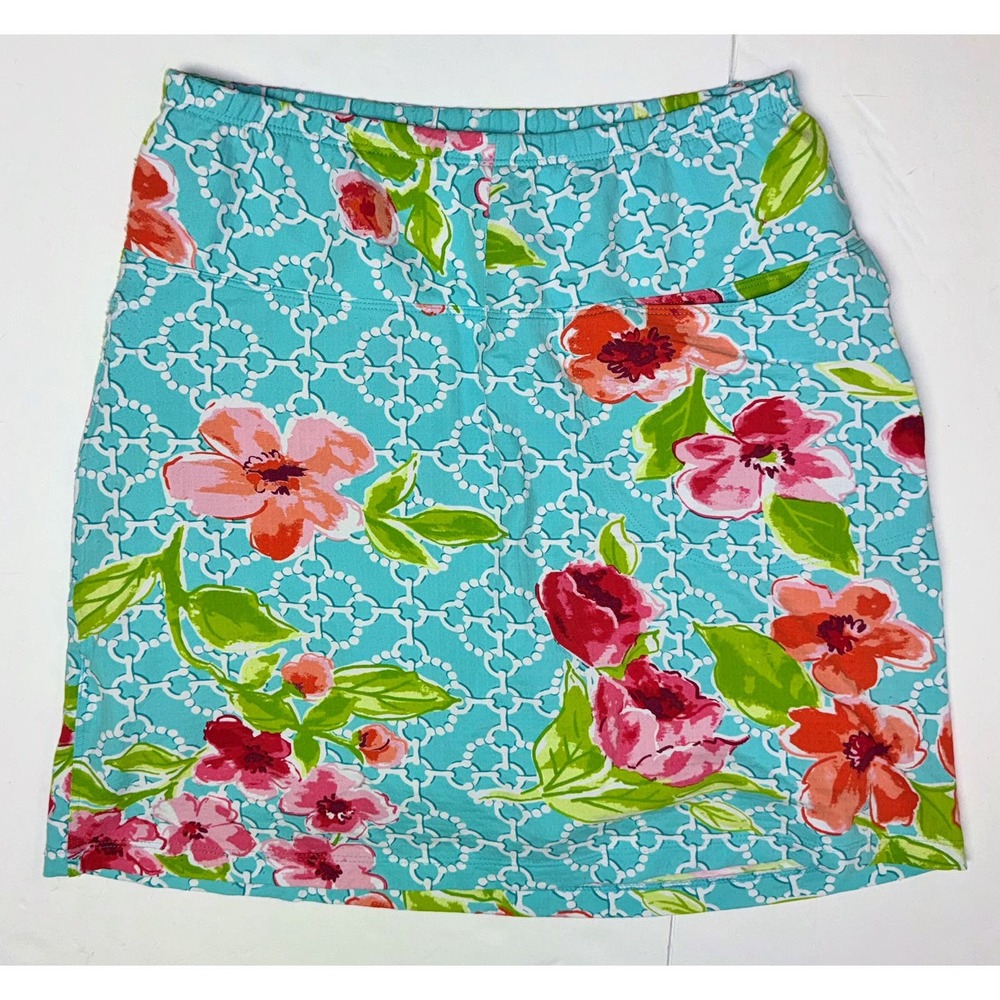 IBKUL Golf Skort XS Mini Floral Active‎ Tennis Pull On Pickleball Golf